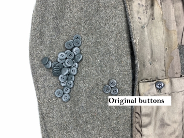 Feldgrau  buttons  - 15mm 