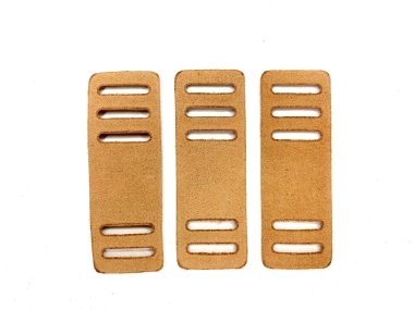 Reinforcement slides for gas mask canister straps