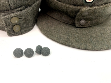 12mm M43 Cap Buttons, Feldgrau