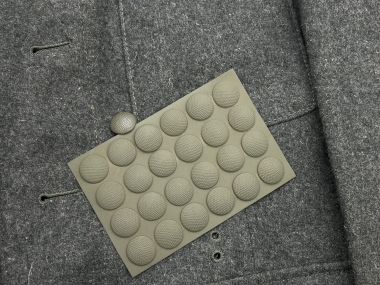 19mm Pebbled Tunic Buttons - Feldgrau