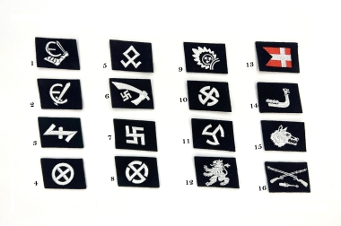 Waffen SS Collar Tabs -  Foreign Volunteers